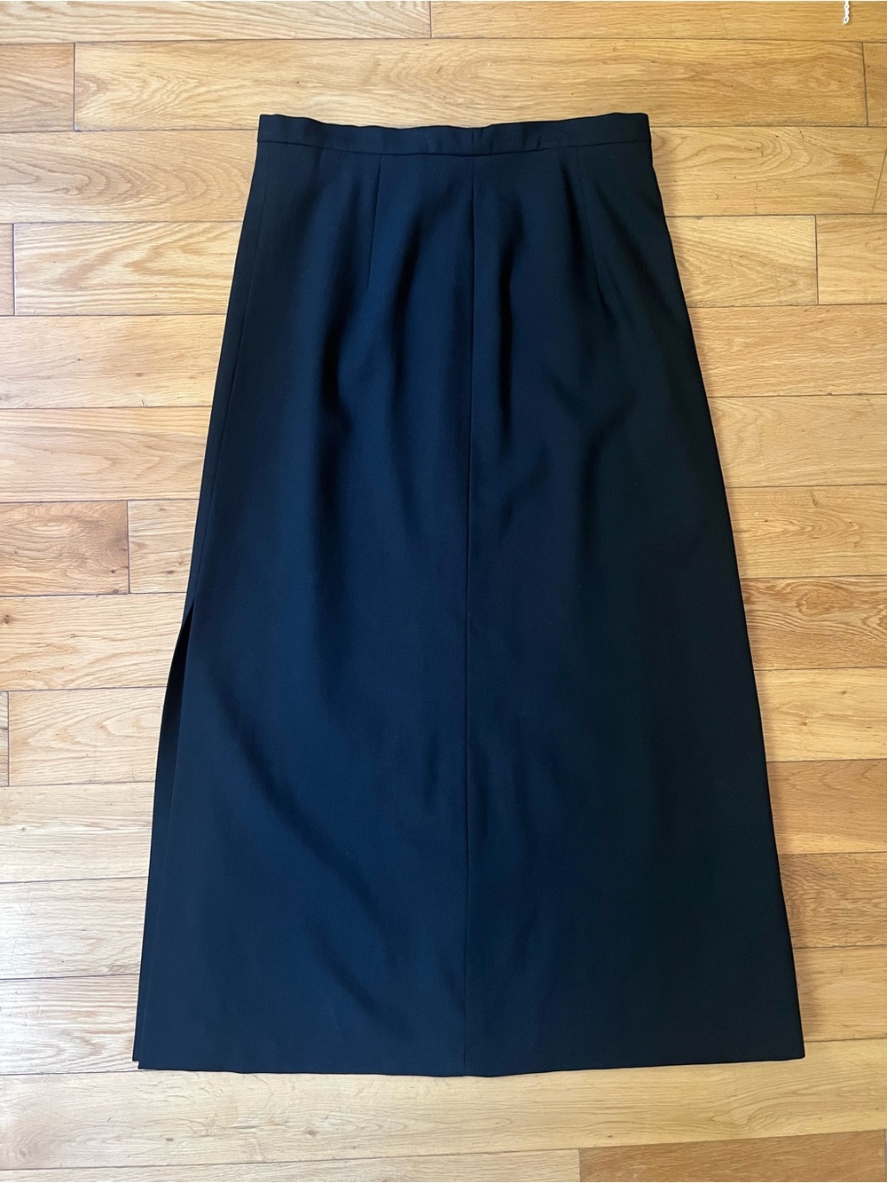 Cerruti 1881 Vintage Black Wool Maxi Skirt IT 44 US 10